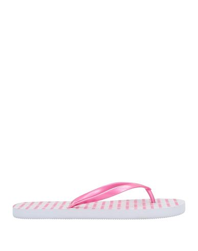 Diadora Woman Toe Strap Sandals Fuchsia Size 9.5 Rubber In Pink