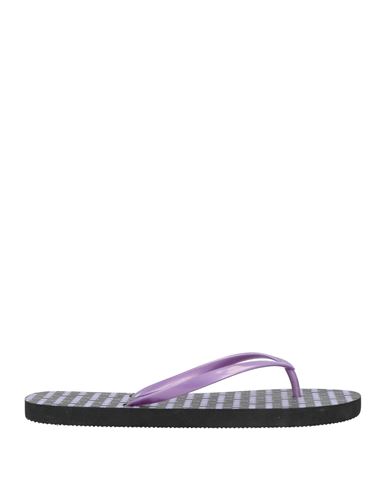 Diadora Woman Toe Strap Sandals Purple Size 9 Rubber