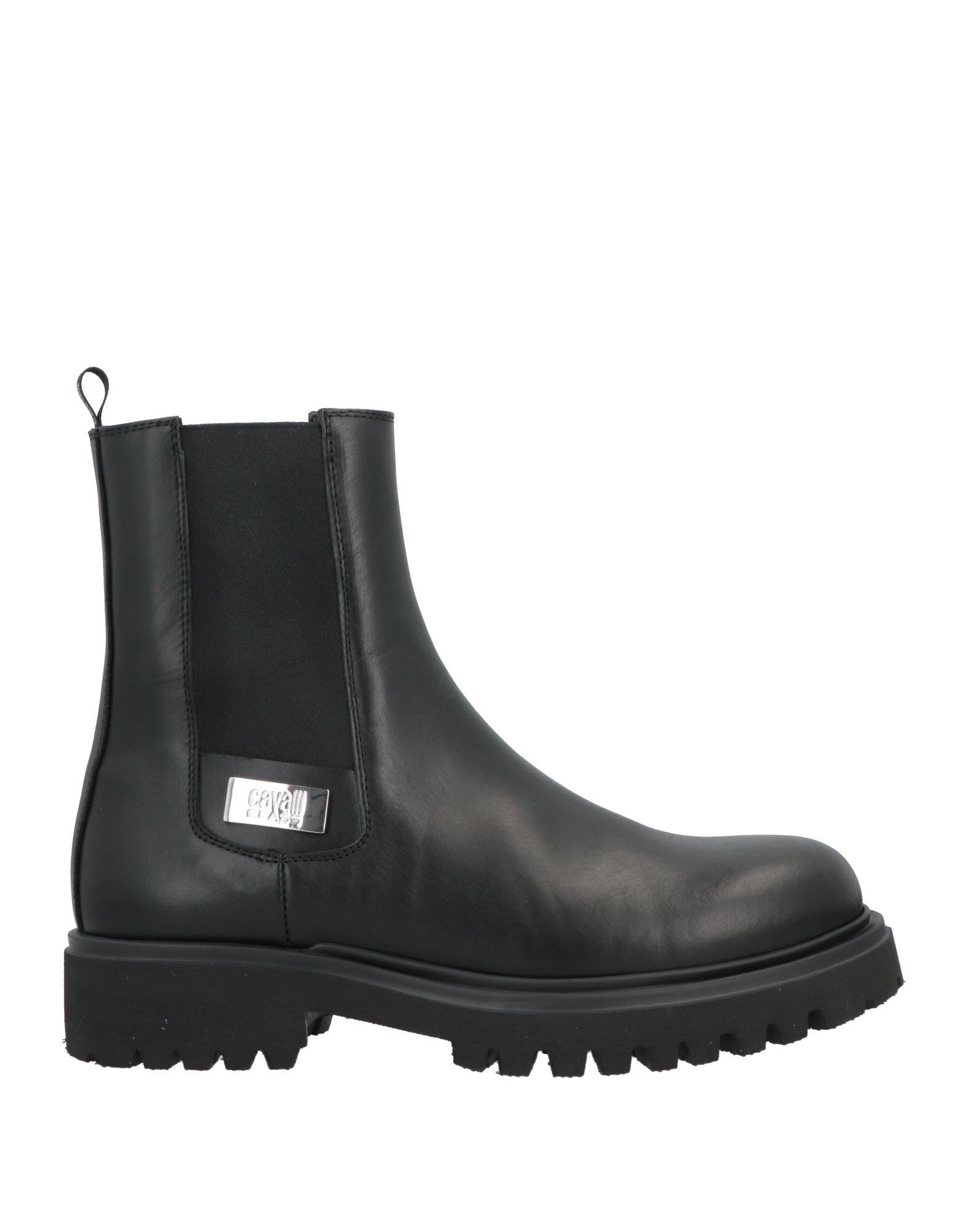 Shop Cavalli Class Man Ankle Boots Black Size 9 Calfskin