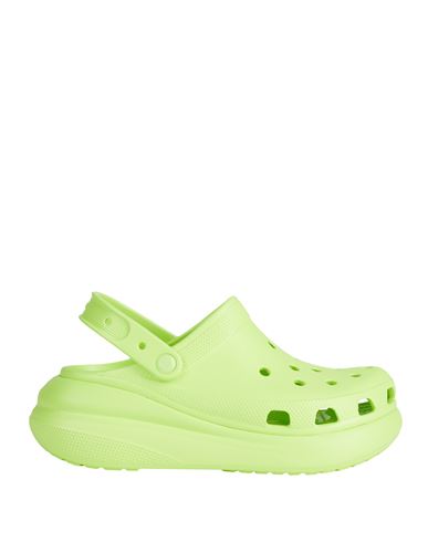 Crocs Classic Crush Clog Woman Mules & Clogs Acid Green Size 7 Plastic