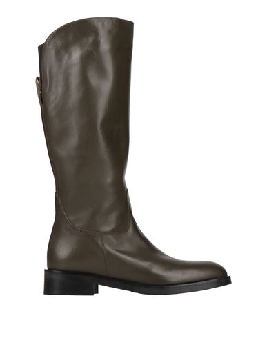 Vicenza ) Woman Boot Military Green Size 9 Calfskin In Green