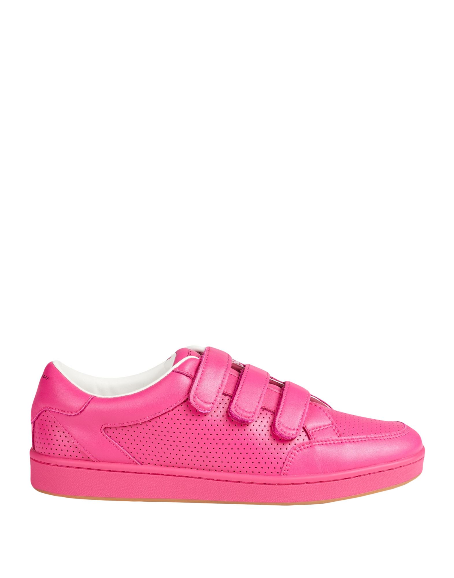 Rebecca Minkoff Women's Perforated Leather Sneakers In Hot Pink