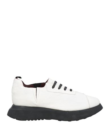 1725.a Woman Sneakers Off White Size 6 Soft Leather