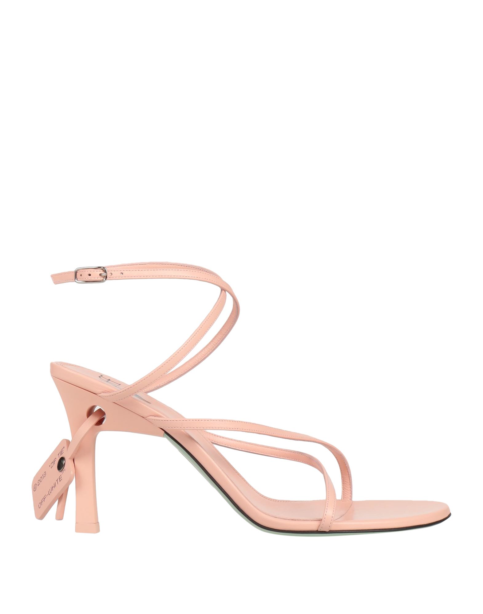 Off-white Woman Sandals Pink Size 5 Soft Leather