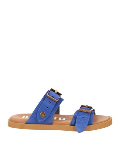 Kianid Woman Sandals Blue Size 5 Soft Leather