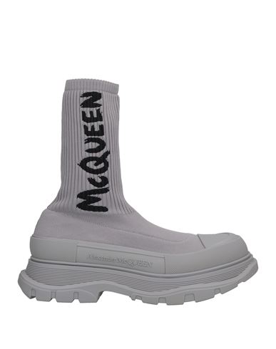 Alexander Mcqueen Man Sneakers Grey Size 12 Textile Fibers