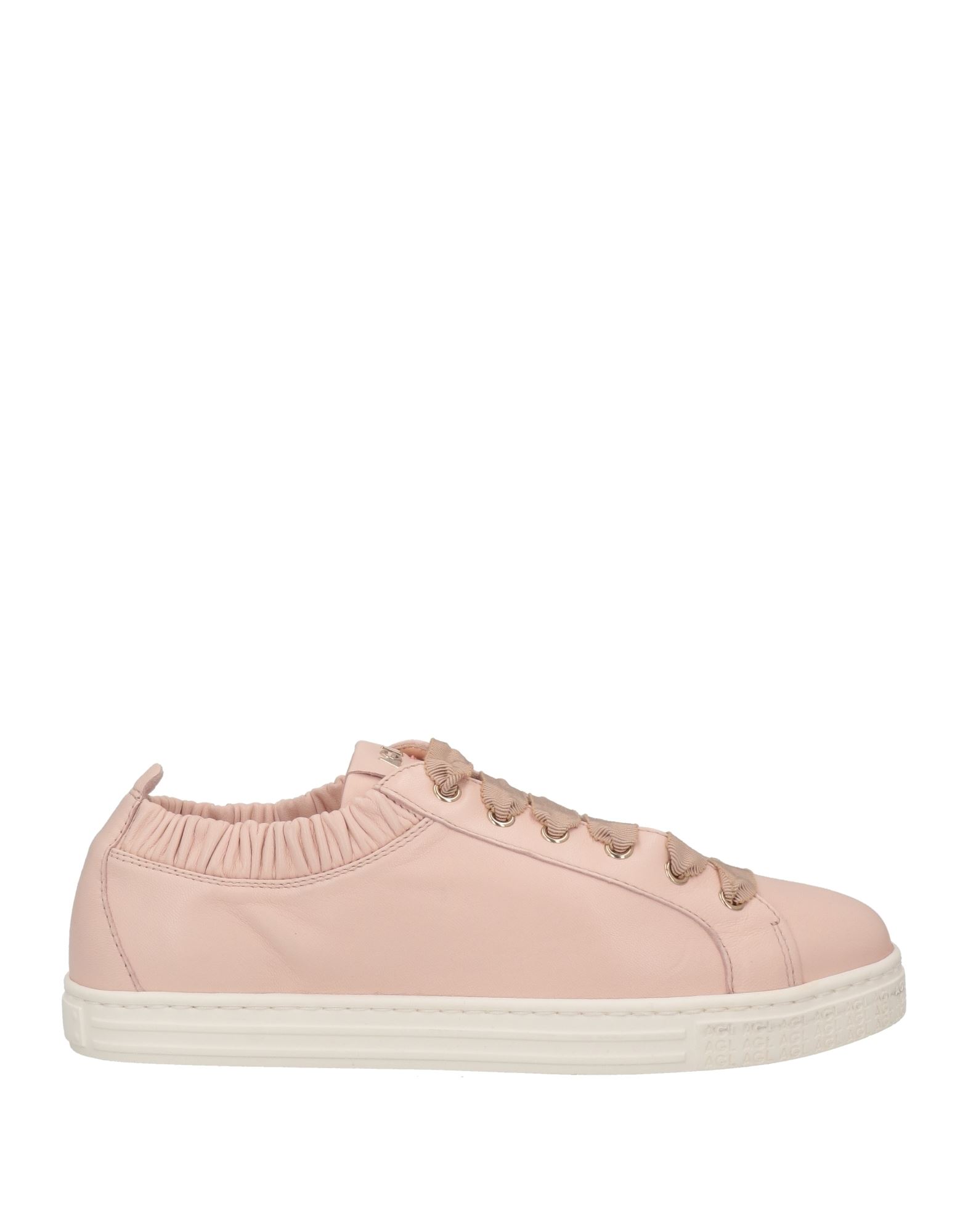 Shop Agl Attilio Giusti Leombruni Agl Woman Sneakers Light Pink Size 8 Soft Leather