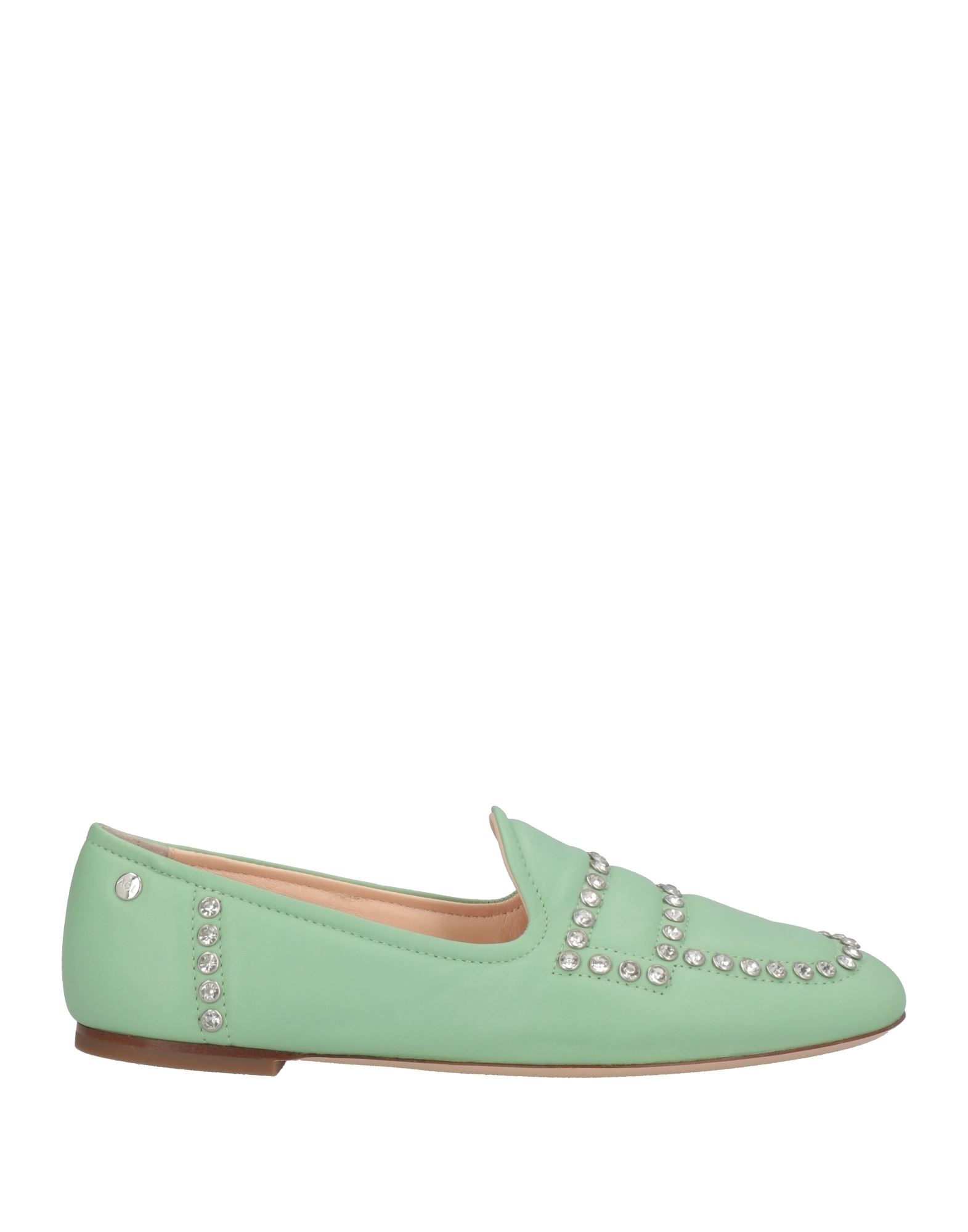 Shop Agl Attilio Giusti Leombruni Agl Woman Loafers Light Green Size 7.5 Soft Leather