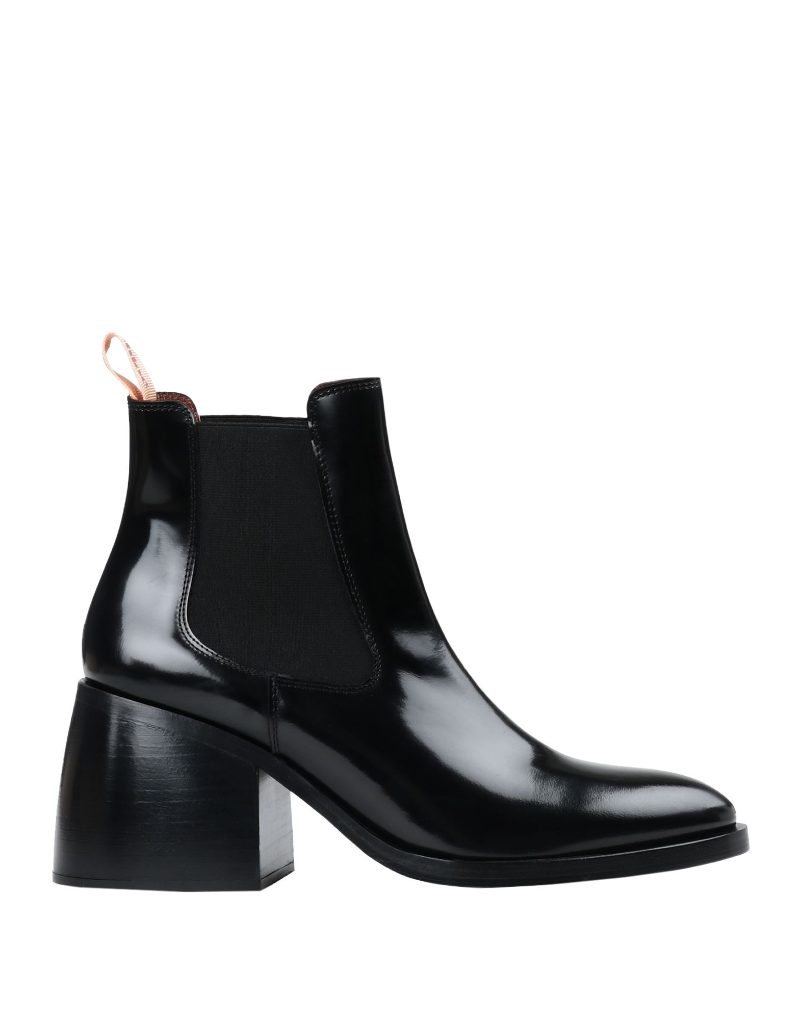See By Chloé A202 High Heels Ankle Boots In Black Leather In Black