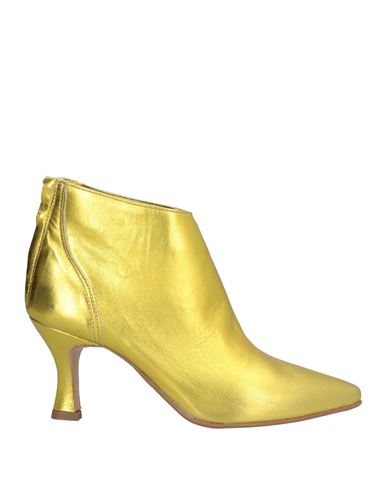 A.m.v. Love A. M.v. Love Woman Ankle Boots Gold Size 7 Soft Leather In Gold