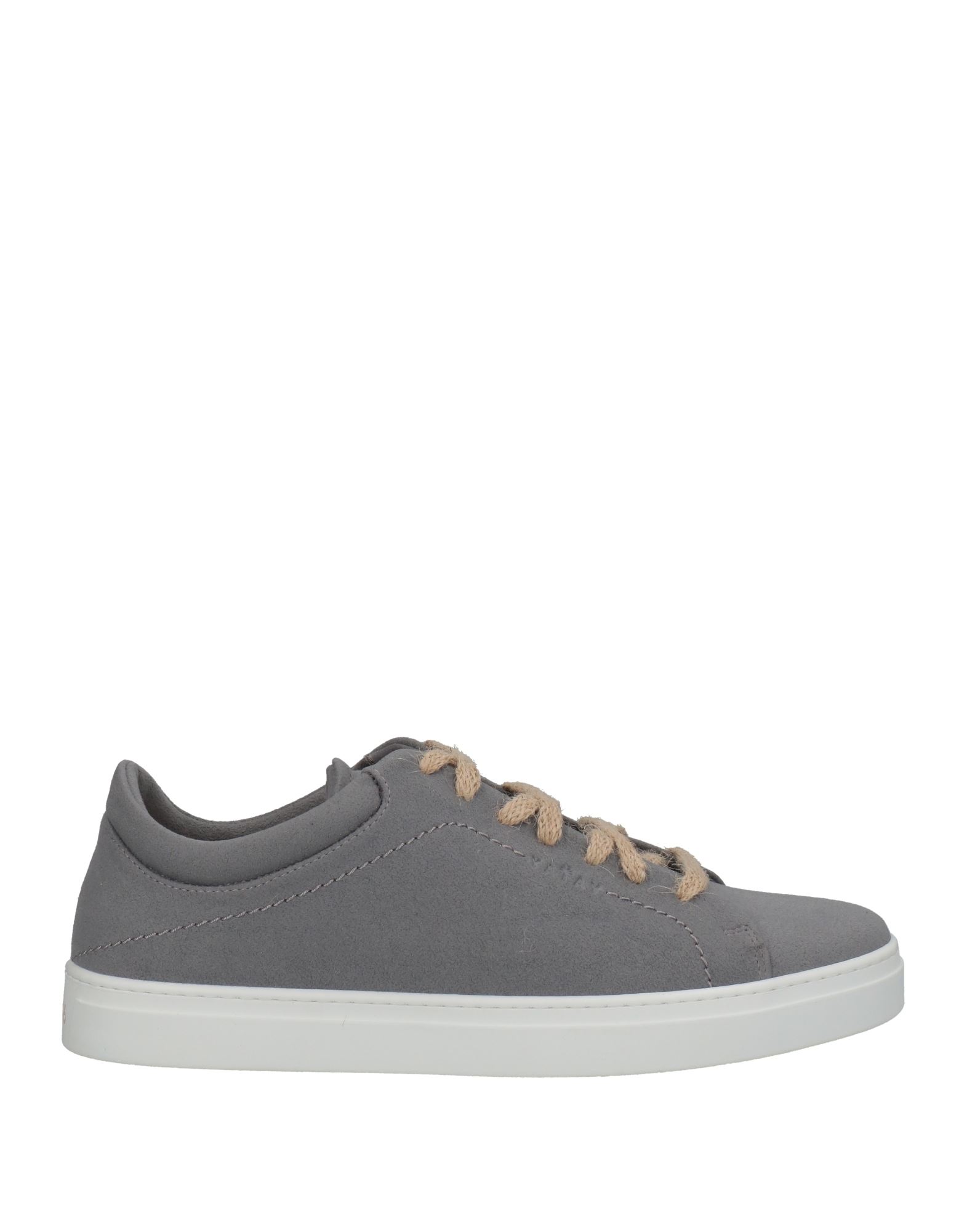 Shop Yatay Man Sneakers Grey Size 8 Textile Fibers