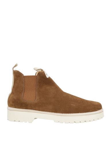 Pànchic Panchic Man Ankle Boots Khaki Size 10 Leather In Brown