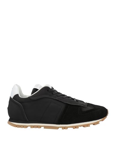 Maison Margiela Man Sneakers Black Size 7 Soft Leather, Textile Fibers