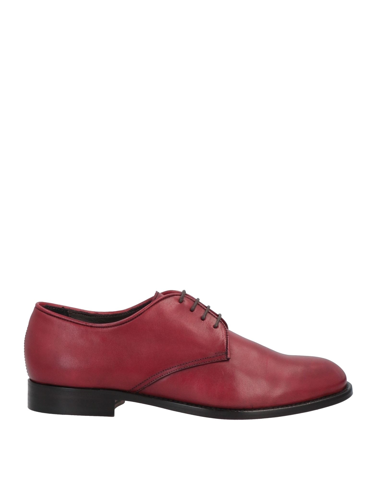 Shop Richard Owen Richard Owe'n Woman Lace-up Shoes Brick Red Size 6.5 Calfskin