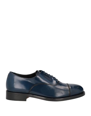 Shop Richard Owen Richard Owe'n Man Lace-up Shoes Blue Size 6 Calfskin