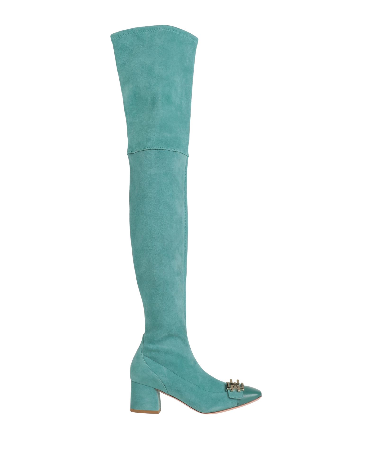 Elisabetta Franchi Knee Boots In Blue