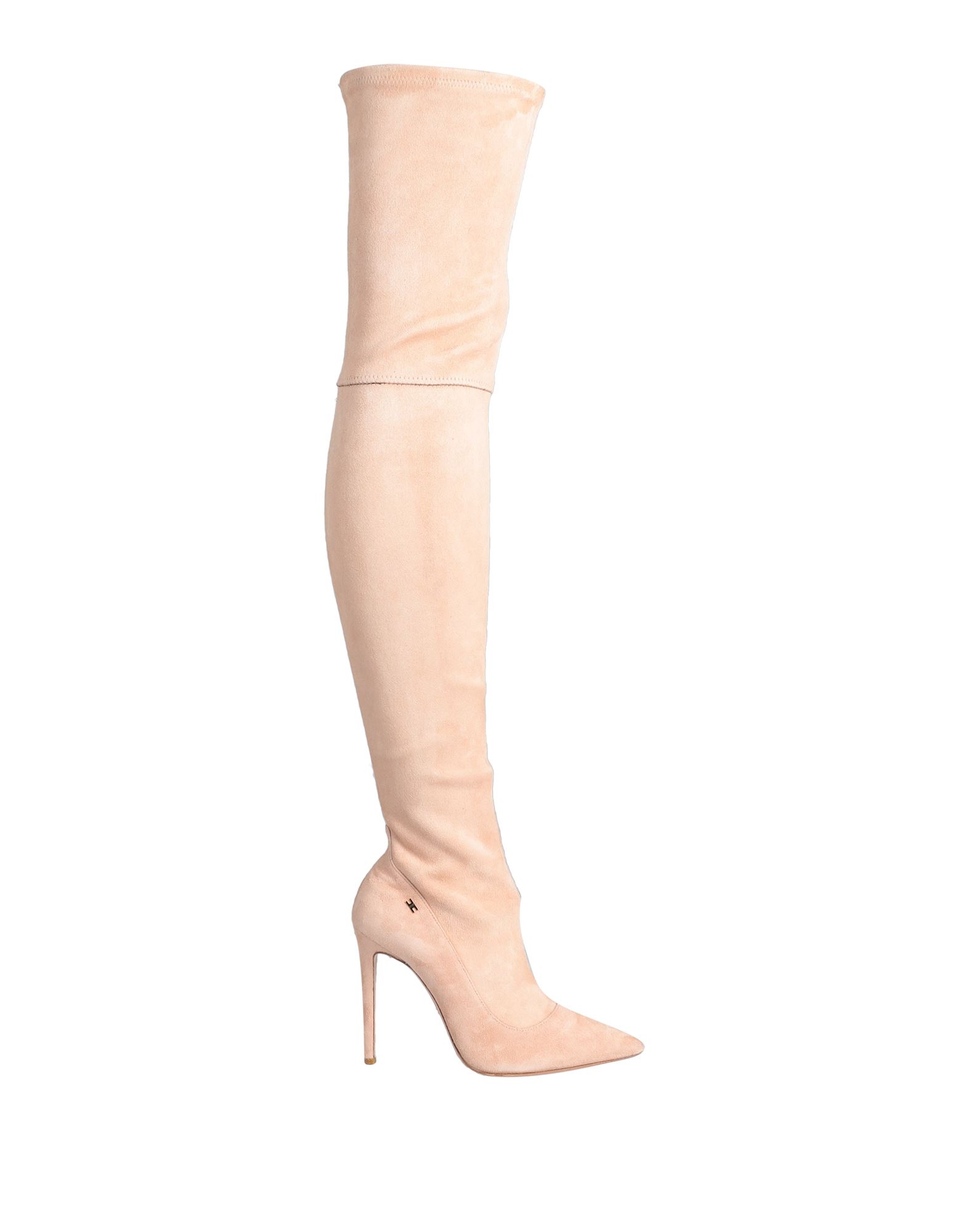 Elisabetta Franchi Knee Boots In Blush