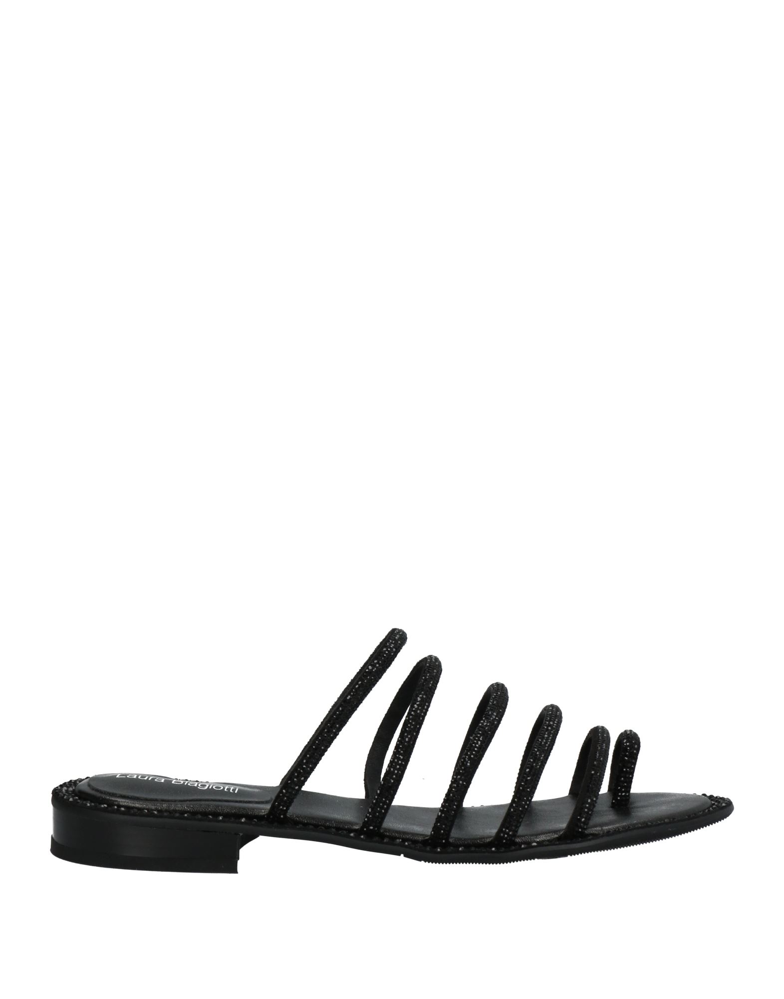 Laura Biagiotti Toe Strap Sandals In Black