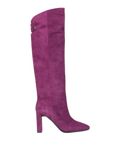 Bianca Di Woman Knee Boots Deep Purple Size 10 Soft Leather