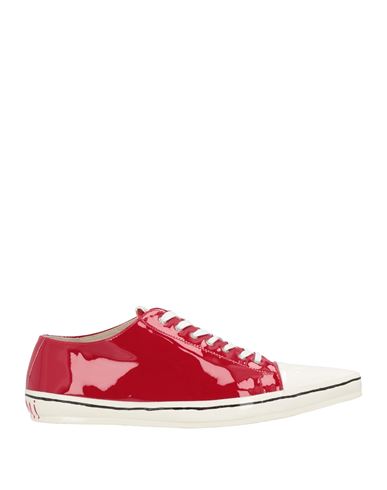Marni Woman Sneakers Red Size 10 Soft Leather