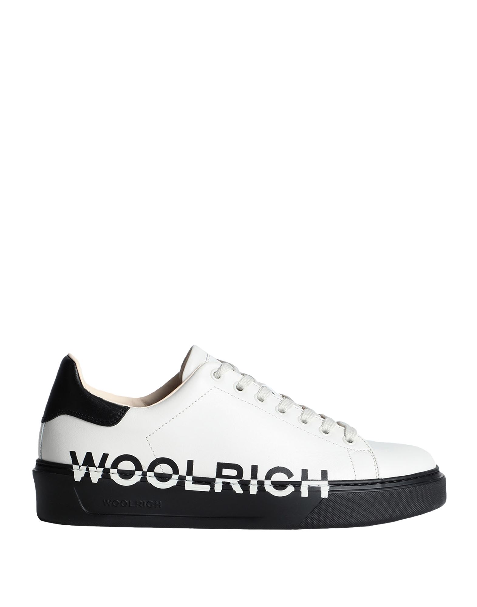 Shop Woolrich Woman Sneakers Ivory Size 8 Calfskin In White