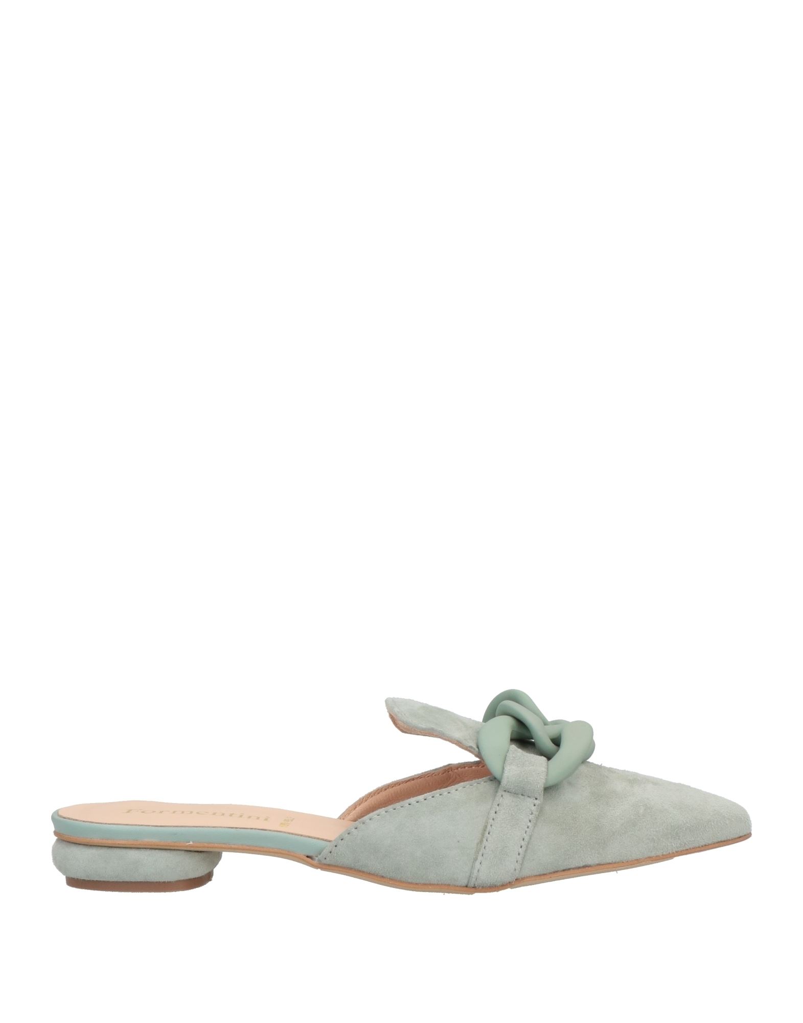 Formentini Woman Mules & Clogs Sage Green Size 6 Soft Leather