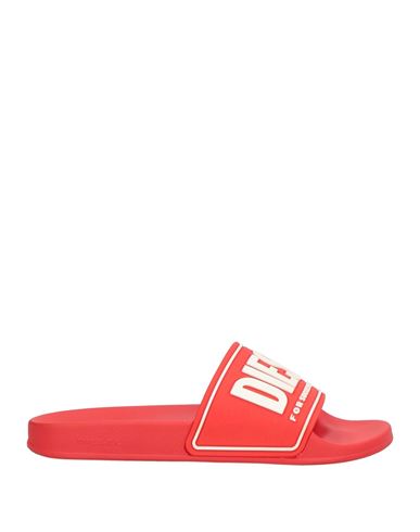 Diesel Woman Sandals Red Size 7.5 Rubber In Red