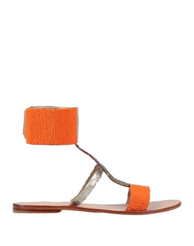 P.a.r.o.s.h P. A.r. O.s. H. Woman Sandals Orange Size 8 Textile Fibers