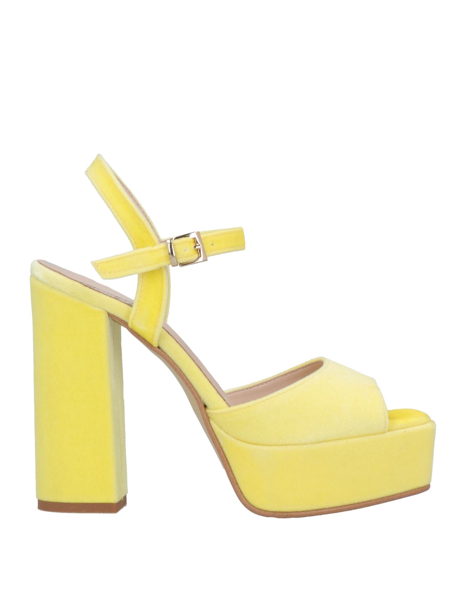 Divine Follie Sandals In Yellow