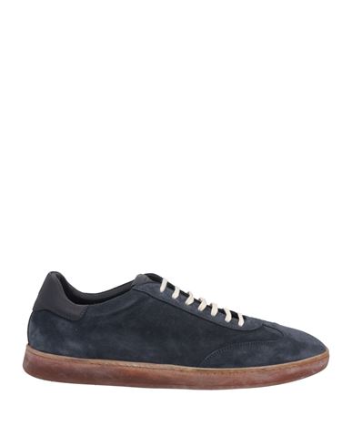 Sturlini Man Sneakers Midnight Blue Size 10 Soft Leather