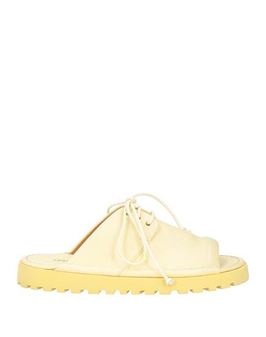 Marsèll Woman Sandals Light Yellow Size 8 Soft Leather