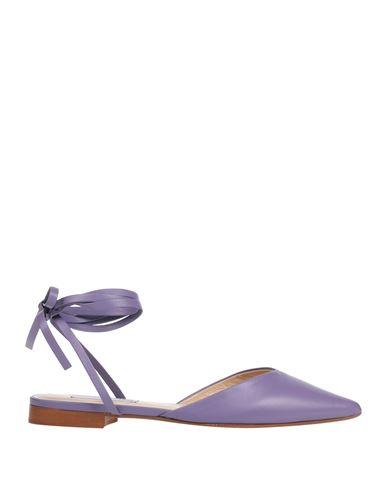 Douuod Woman Ballet Flats Light Purple Size 10 Soft Leather
