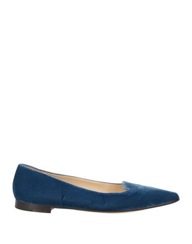 Douuod Woman Loafers Blue Size 8 Textile Fibers In Blue