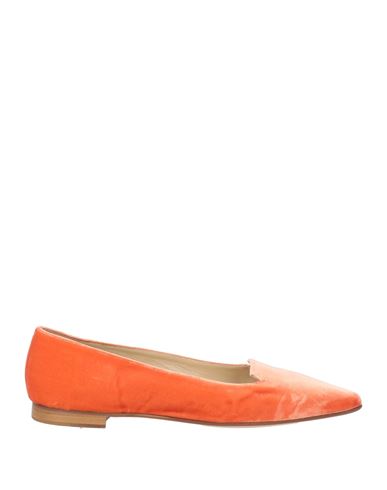 Douuod Woman Loafers Orange Size 8 Textile Fibers In Orange