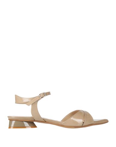 Bruglia Woman Sandals Sand Size 7 Leather In Multi