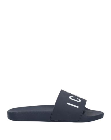Dsquared2 Man Sandals Navy Size 9 Rubber In Blue