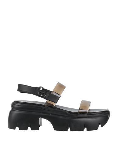 Giuseppe Zanotti Woman Sandals Black Size 8 Soft Leather, Plastic