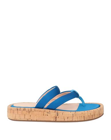 Si Rossi By Sergio Rossi Woman Mules & Clogs Azure Size 7 Textile Fibers In Blue