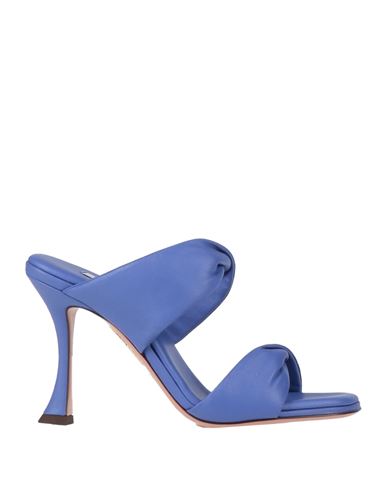 Shop Aquazzura Woman Sandals Blue Size 11 Soft Leather