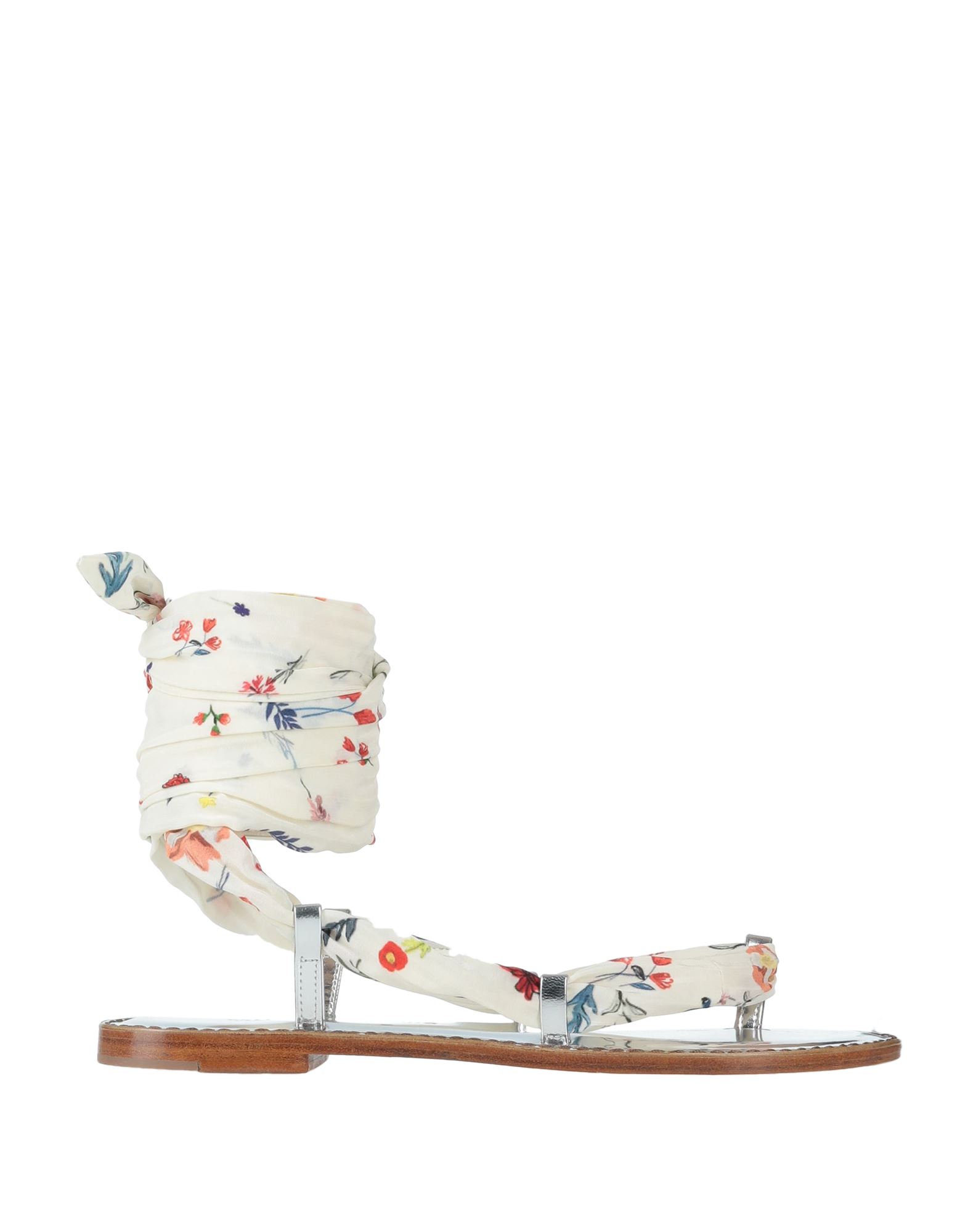 Ermanno Scervino Toe Strap Sandals In White