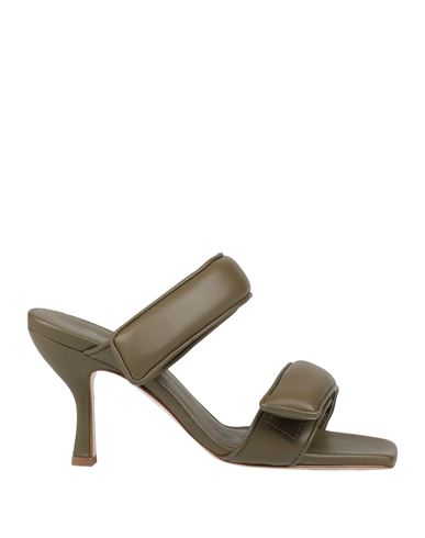 Gia X Pernille Teisbaek Woman Sandals Dark Green Size 5 Soft Leather In Green