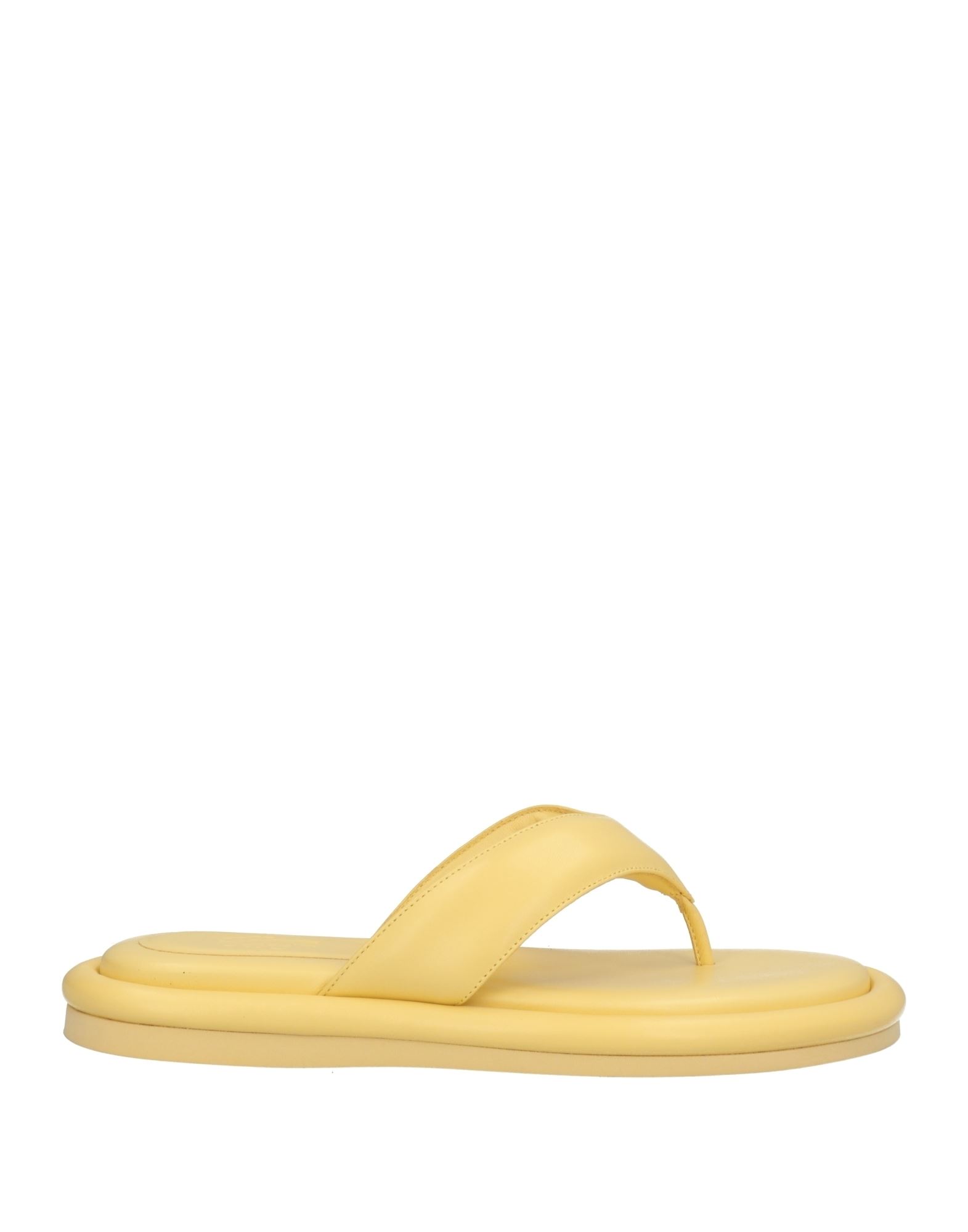 Gia Borghini Toe Strap Sandals In Yellow