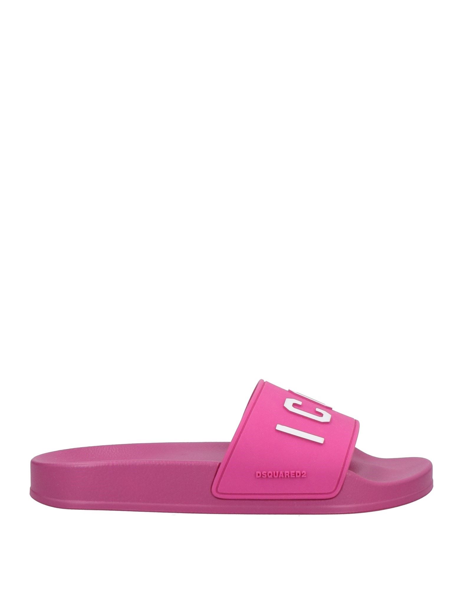 Shop Dsquared2 Woman Sandals Fuchsia Size 6 Rubber In Pink