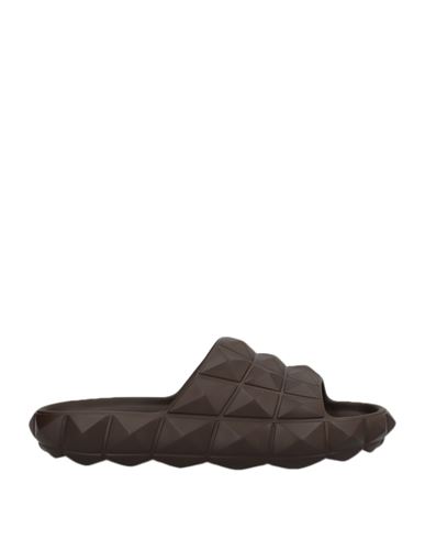 Valentino Garavani Woman Sandals Dark Brown Size 11 Rubber