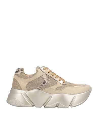 Voile Blanche Woman Sneakers Sand Size 6 Soft Leather, Textile Fibers In Sand