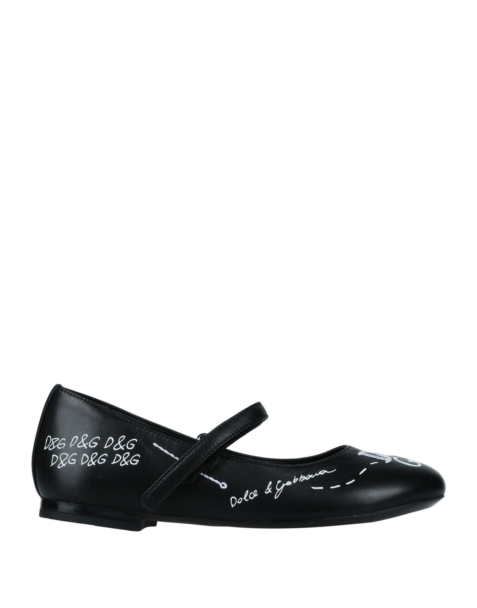 Dolce & Gabbana Kids'  Toddler Girl Ballet Flats Black Size 9c Soft Leather