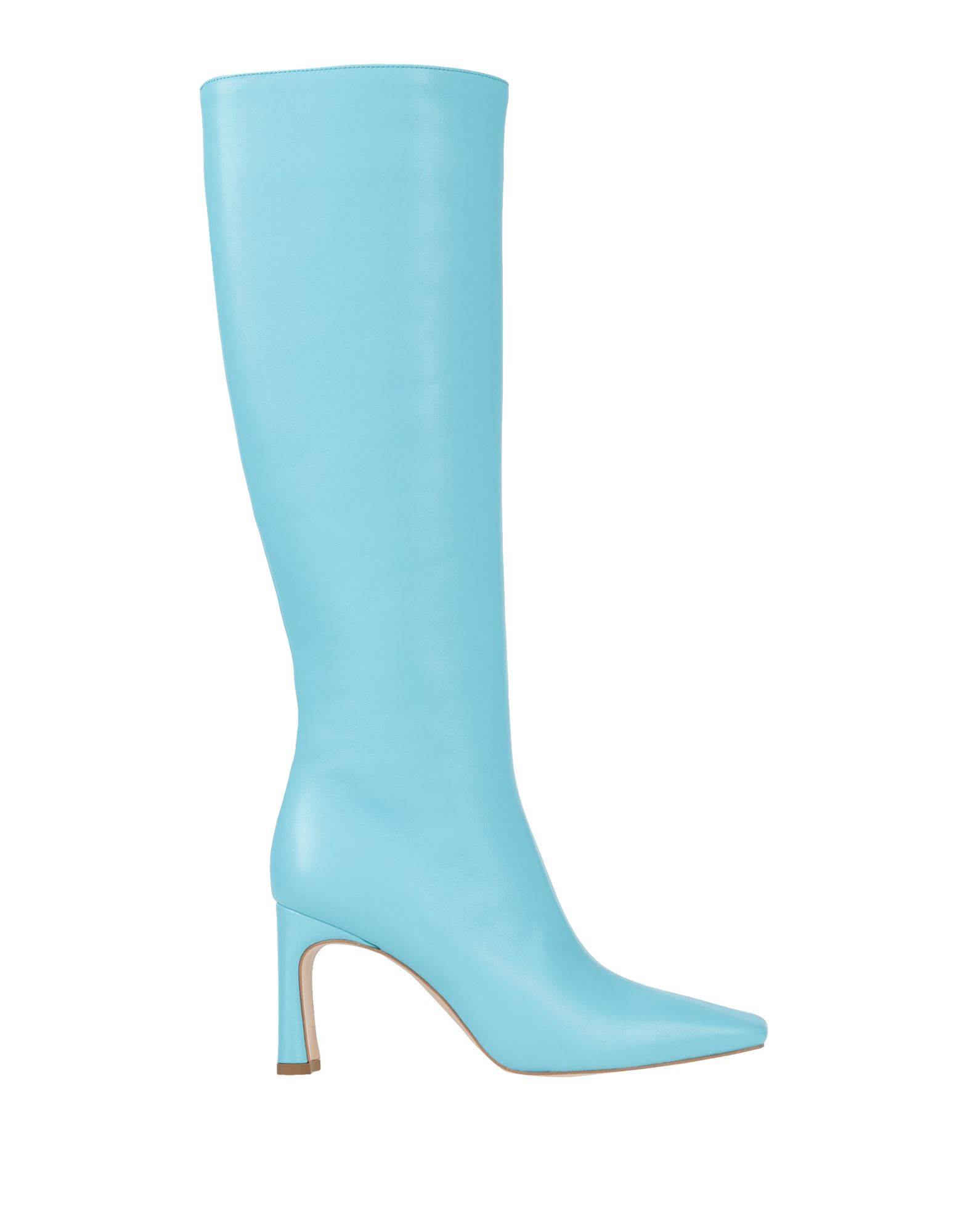 Shop Liu •jo Woman Boot Azure Size 8 Soft Leather In Blue