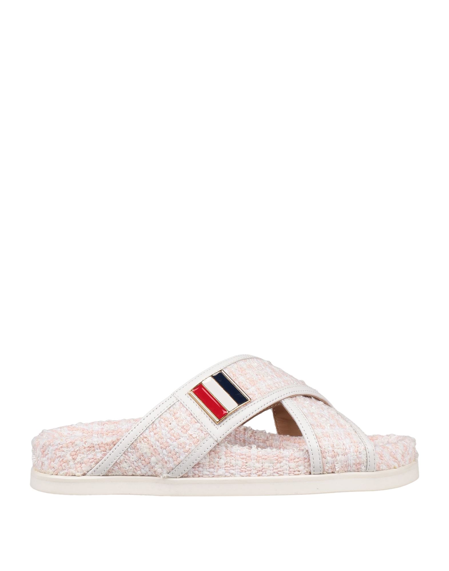 THOM BROWNE THOM BROWNE WOMAN SANDALS LIGHT PINK SIZE 6 TEXTILE FIBERS