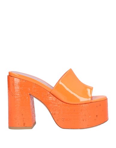 Haus Of Honey Woman Sandals Orange Size 7 Soft Leather