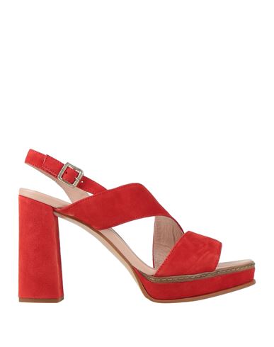 Shop Marc Cain Woman Sandals Red Size 8 Soft Leather